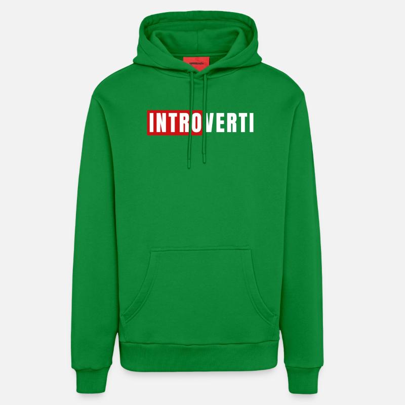 Introverti  - Sweat à capuche bio décontracté fabriqué en UE - City Green