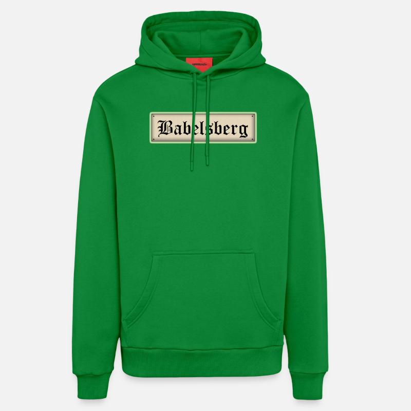 Babelsberg - Sweat à capuche bio décontracté fabriqué en UE - City Green