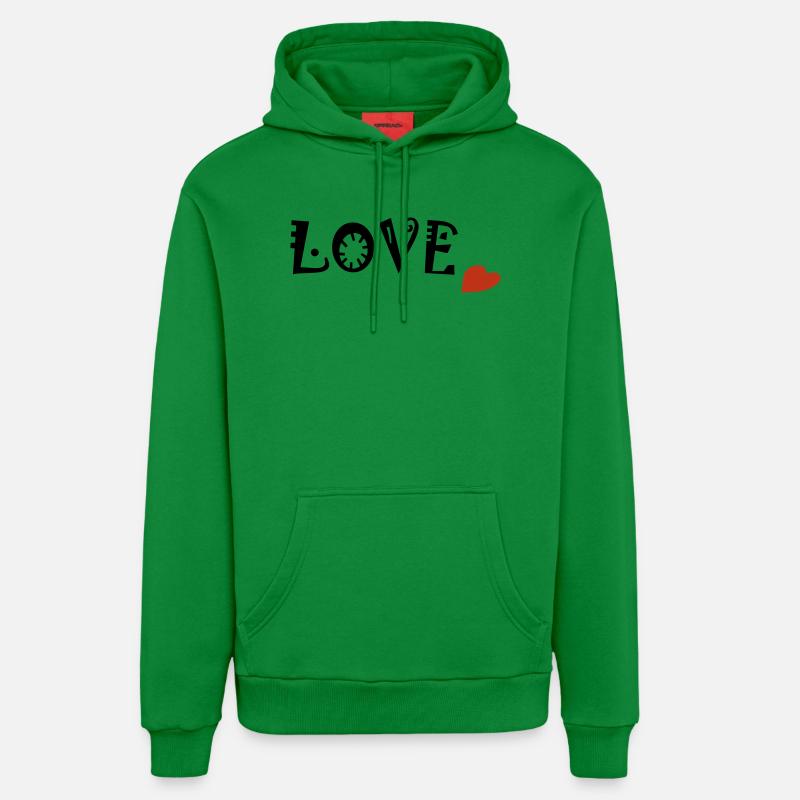 Amour - Sweat à capuche bio décontracté fabriqué en UE - City Green