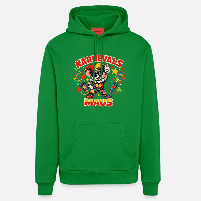 Carnaval Mouse Cologne Funny - Sweat à capuche bio décontracté fabriqué en UE - City Green