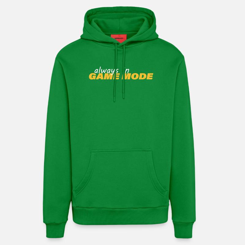 ALWAYS IN GAME MODE - Organic Relaxed Hoodie Made in EU - City Green