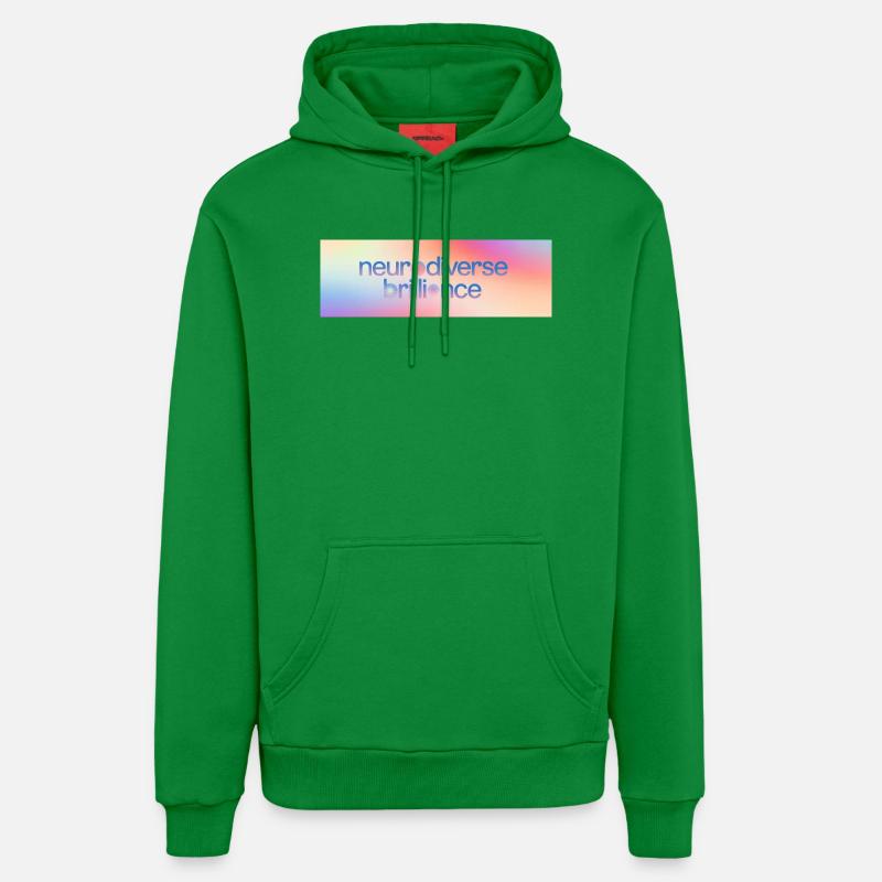 Neurodiversité Brillance - Sweat à capuche bio décontracté fabriqué en UE - City Green