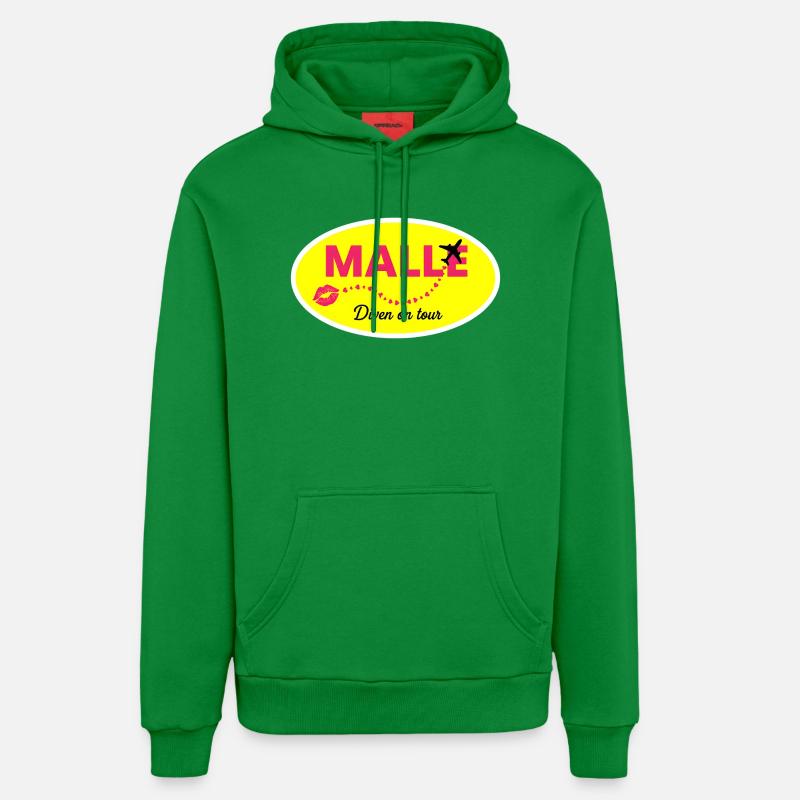 MALLE : Divas en tournée - Sweat à capuche bio décontracté fabriqué en UE - City Green