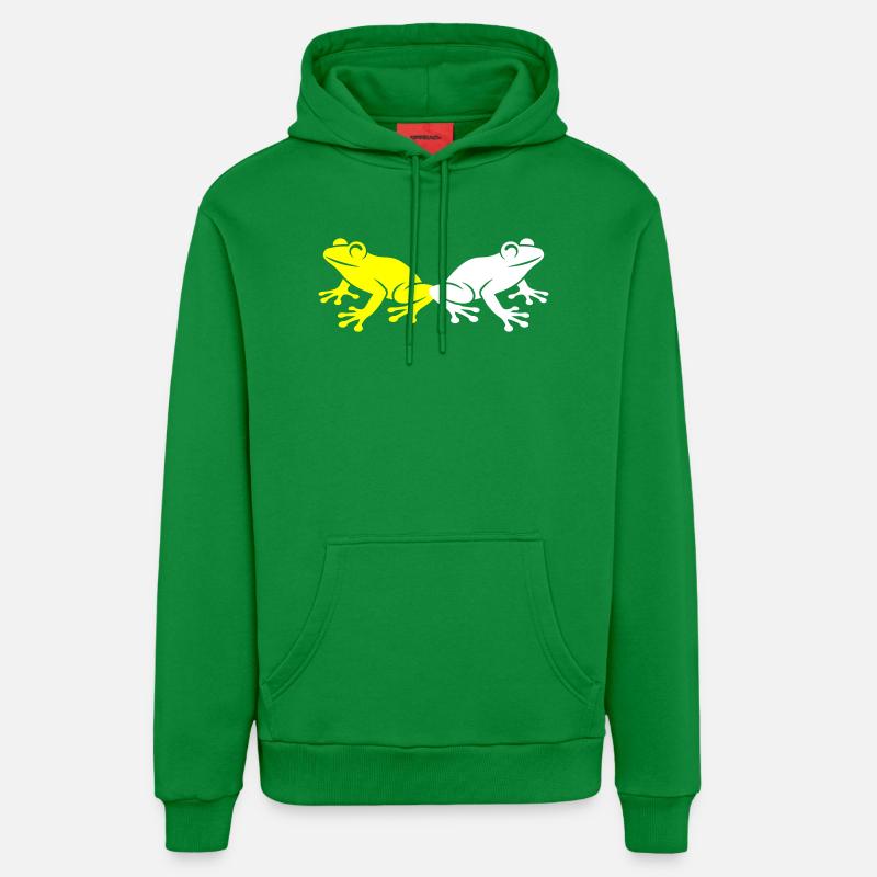 Grenouille Crapaud - Sweat à capuche bio décontracté fabriqué en UE - City Green