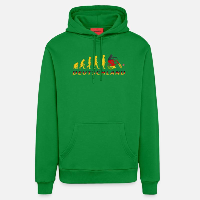 Cyclisme, Cyclball, Cyclisme en salle, Évolution - Sweat à capuche bio décontracté fabriqué en UE - City Green