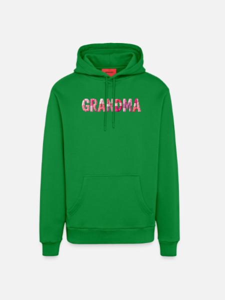 Großmutter Pink Plaid Buchstaben Patchwork - Organic Relaxed Hoodie Made in EU - City Green