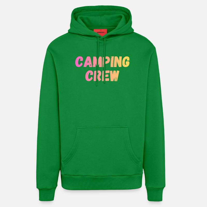 Équipe de camping - Sweat à capuche bio décontracté fabriqué en UE - City Green