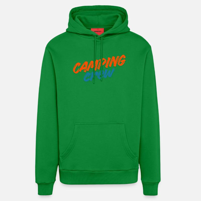 Équipe de camping - Sweat à capuche bio décontracté fabriqué en UE - City Green