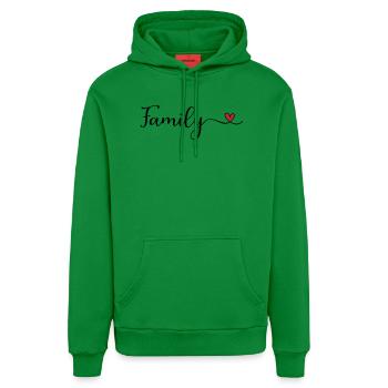 Famille - Sweat à capuche bio décontracté fabriqué en UE - City Green - Devant