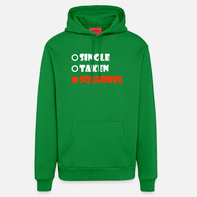 Écureuil Pris à l’Unité - Sweat à capuche bio décontracté fabriqué en UE - City Green
