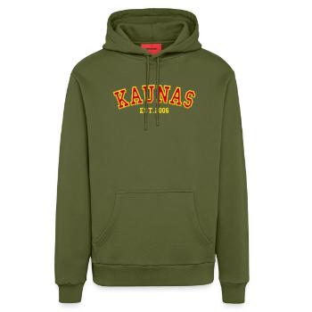 Kaunas Fondé en 2006 - Sweat à capuche bio décontracté fabriqué en UE - MOSS GREEN - Devant