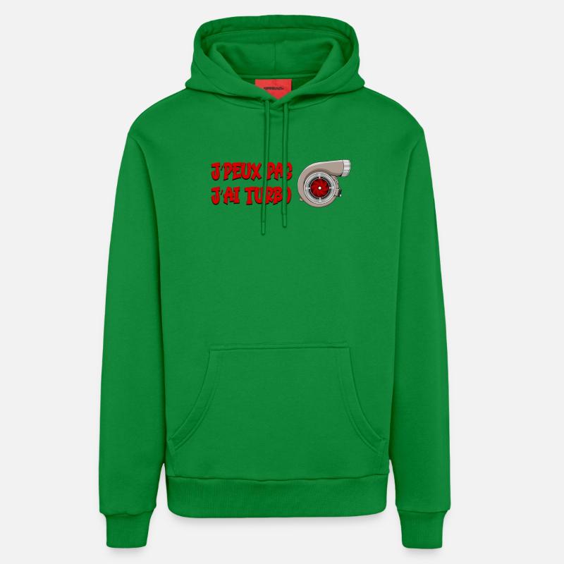 J'peux pas j'ai turbo - Sweat à capuche bio décontracté fabriqué en UE - City Green