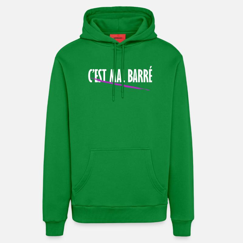 C'est mal barré - Sweat à capuche bio décontracté fabriqué en UE - City Green
