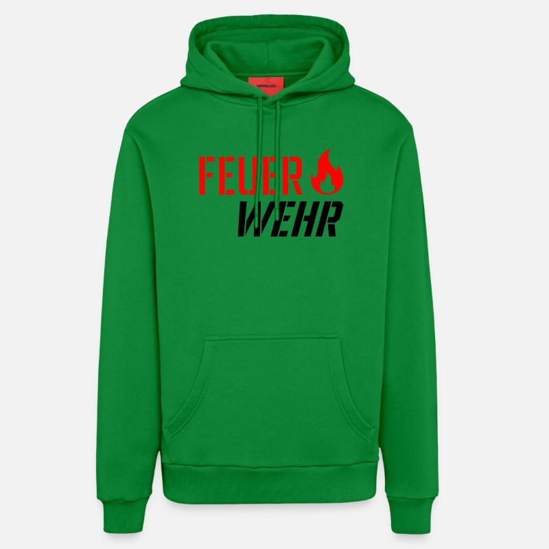 Pompiers - Sweat à capuche bio décontracté fabriqué en UE - City Green