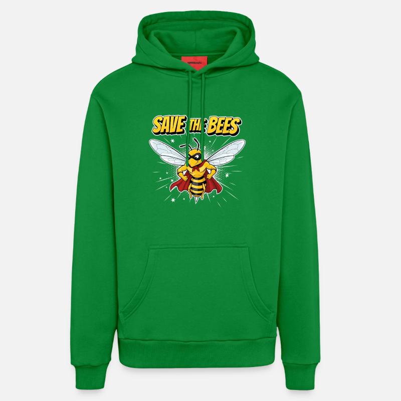 Devise du héros de l’abeille comique - Sweat à capuche bio décontracté fabriqué en UE - City Green