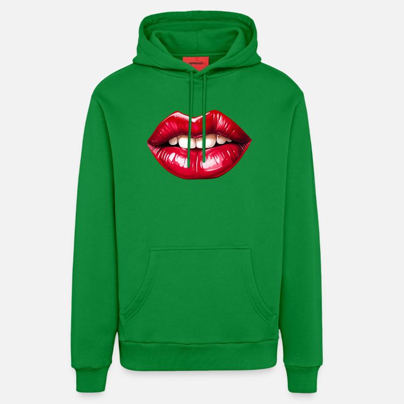 Lipps, Design #1 - Sweat à capuche bio décontracté fabriqué en UE - City Green