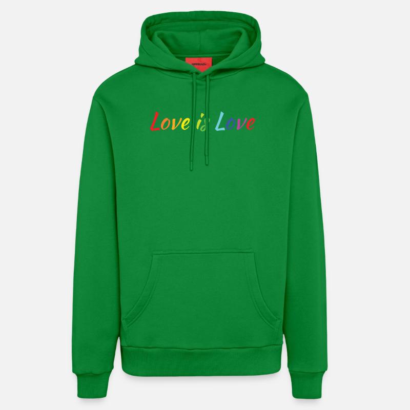L'amour c'est l'amour - Sweat à capuche bio décontracté fabriqué en UE - City Green