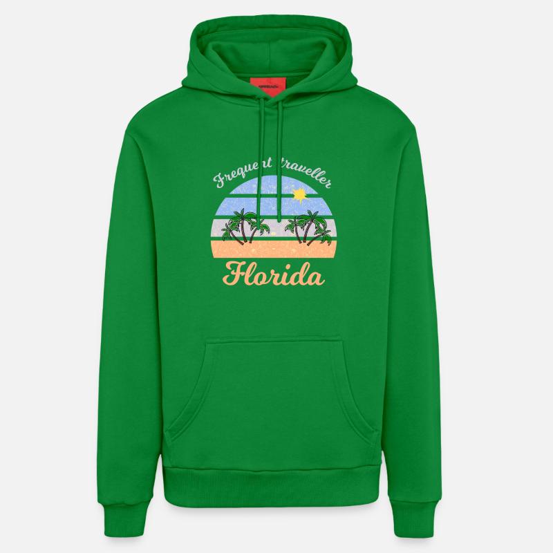 Vacances en Floride - Sweat à capuche bio décontracté fabriqué en UE - City Green