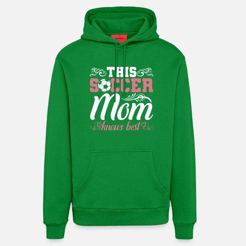 Maman de soccer - Sweat à capuche bio décontracté fabriqué en UE - City Green
