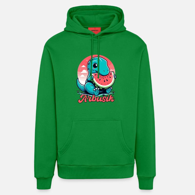 Mignon T-Rex Pastèque Arbusik Cadeau - Sweat à capuche bio décontracté fabriqué en UE - City Green