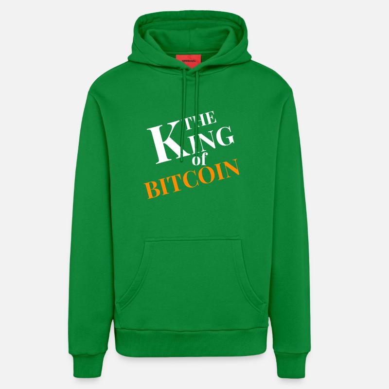 Roi du graphique Bitcoin - Sweat à capuche bio décontracté fabriqué en UE - City Green