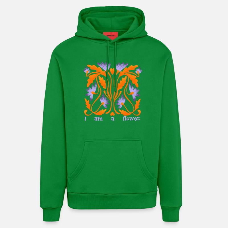 Je suis une fleur - Sweat à capuche bio décontracté fabriqué en UE - City Green