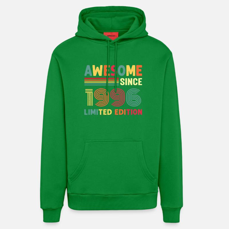 30e anniversaire du millésime 1996 - Sweat à capuche bio décontracté fabriqué en UE - City Green