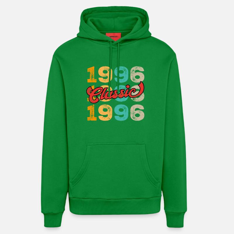Classique 1996 - Sweat à capuche bio décontracté fabriqué en UE - City Green