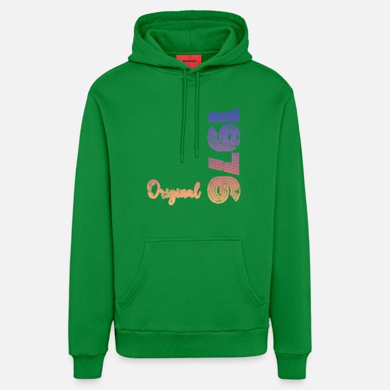 Millésime 1976 - Sweat à capuche bio décontracté fabriqué en UE - City Green