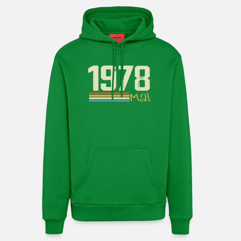 Mai 1978 - Sweat à capuche bio décontracté fabriqué en UE - City Green