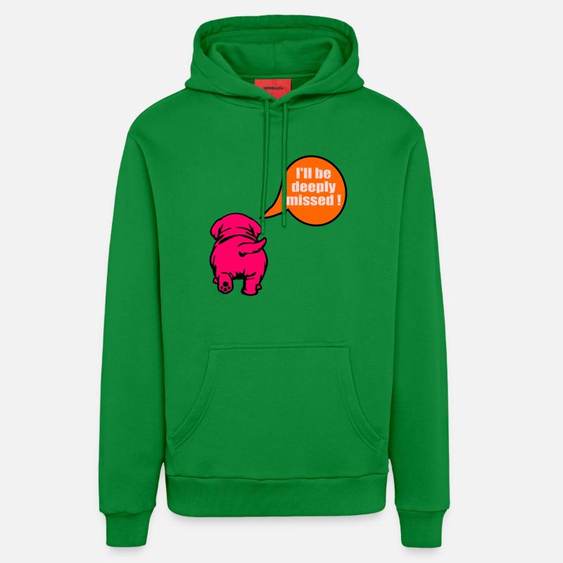 Chien d’adieu drôle - Sweat à capuche bio décontracté fabriqué en UE - City Green