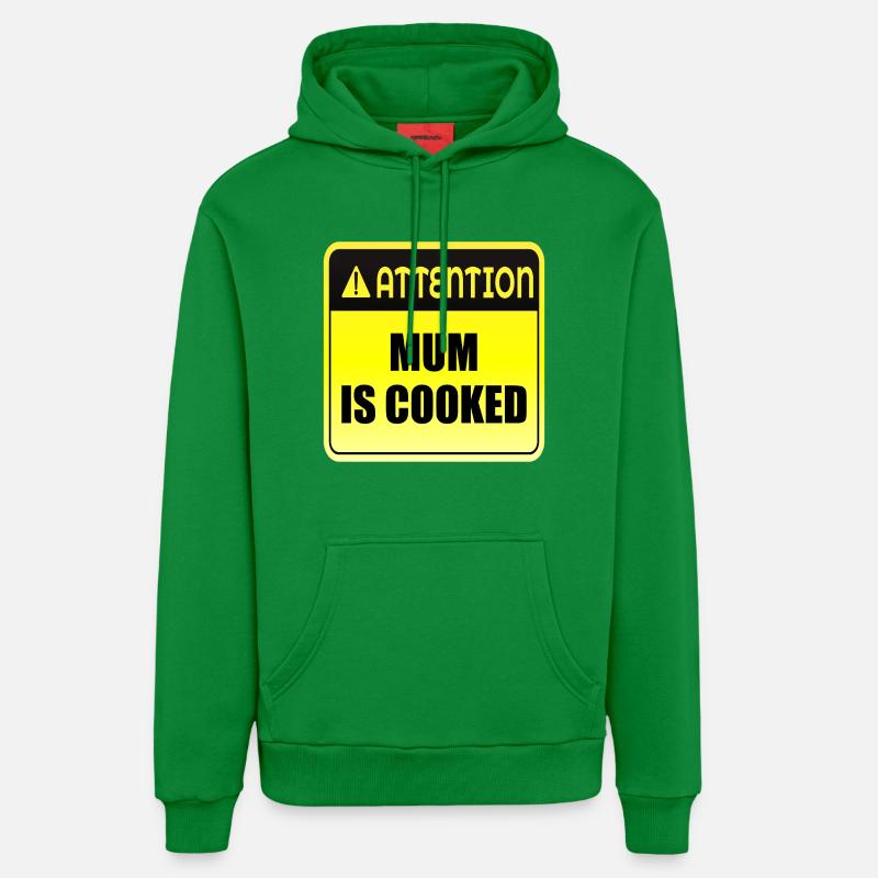Humeur de maman - Sweat à capuche bio décontracté fabriqué en UE - City Green