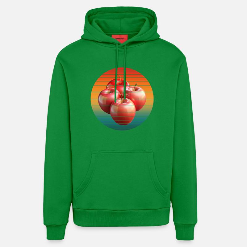 Fruit de la pomme - Sweat à capuche bio décontracté fabriqué en UE - City Green