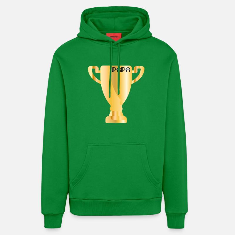 Coupe sportive Papa - Sweat à capuche bio décontracté fabriqué en UE - City Green