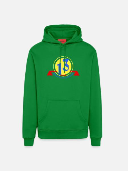 Logo 13 Bouches-du-Rhône - Organic Relaxed Hoodie Made in EU - City Green