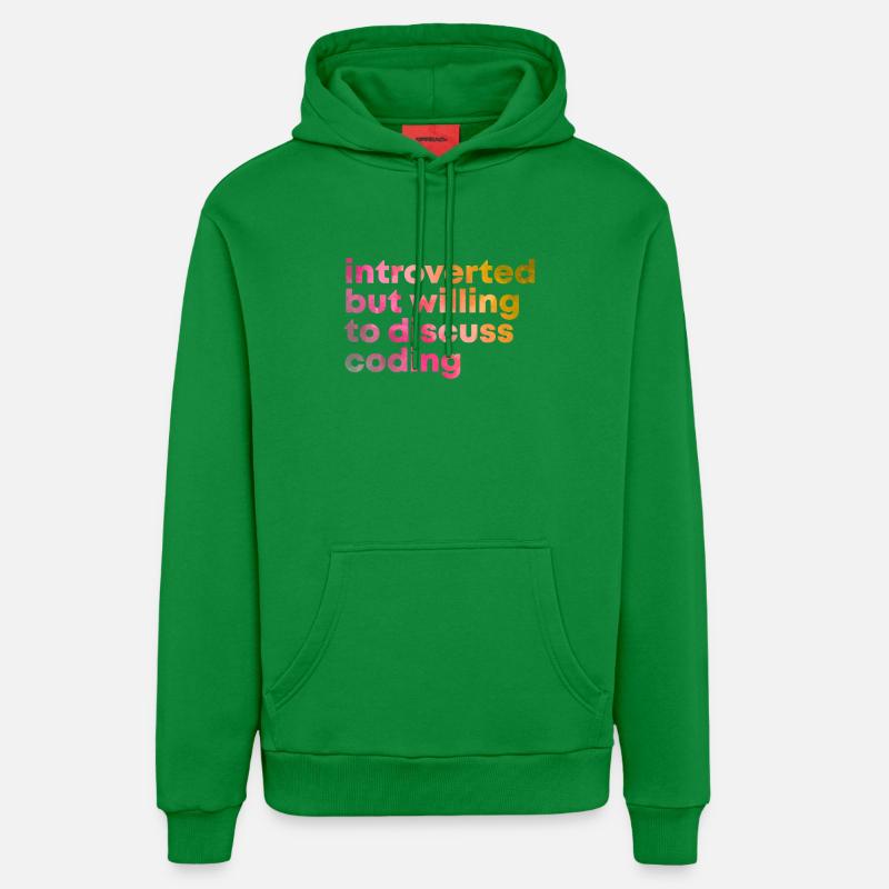 Coding Coding Coding - Organic Relaxed Hoodie Made in EU - City Green