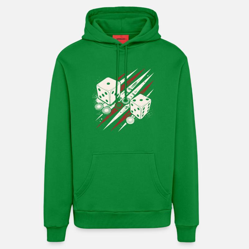 Backgammon | Jeu de société | Don - Sweat à capuche bio décontracté fabriqué en UE - City Green