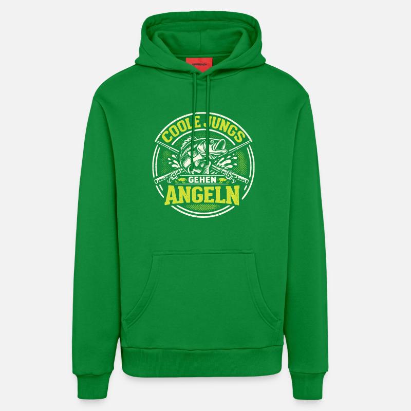 Pêche, Drôle, Expression, Cadeaux Hommes - Sweat à capuche bio décontracté fabriqué en UE - City Green