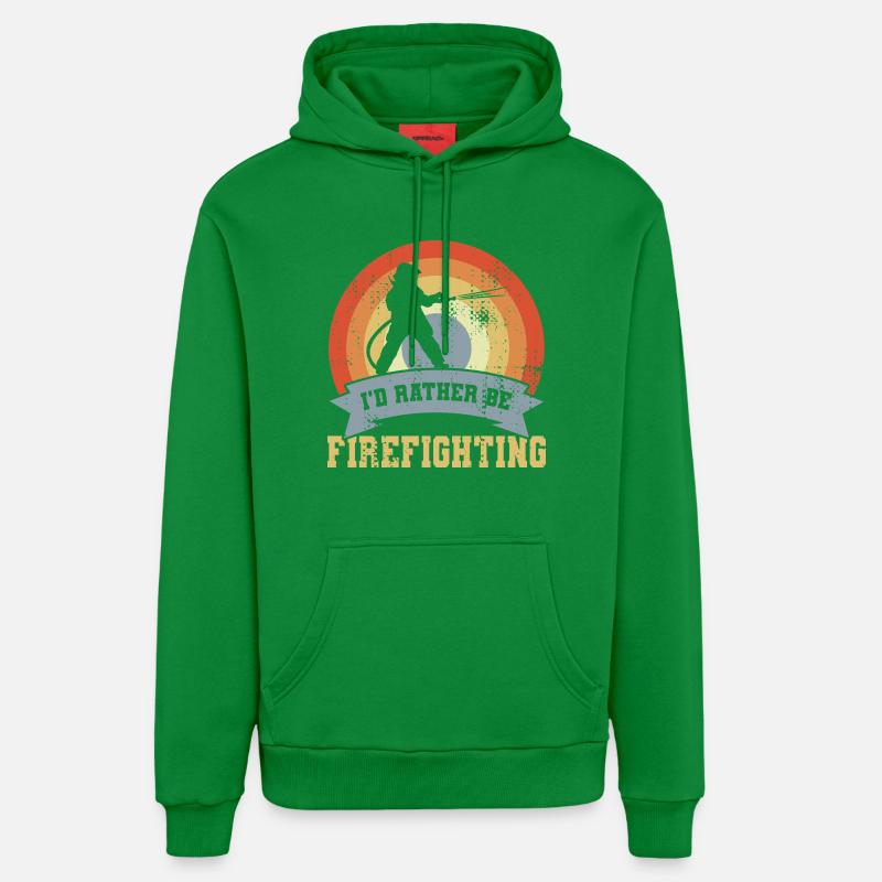 Drôle de dicton de pompier - Sweat à capuche bio décontracté fabriqué en UE - City Green