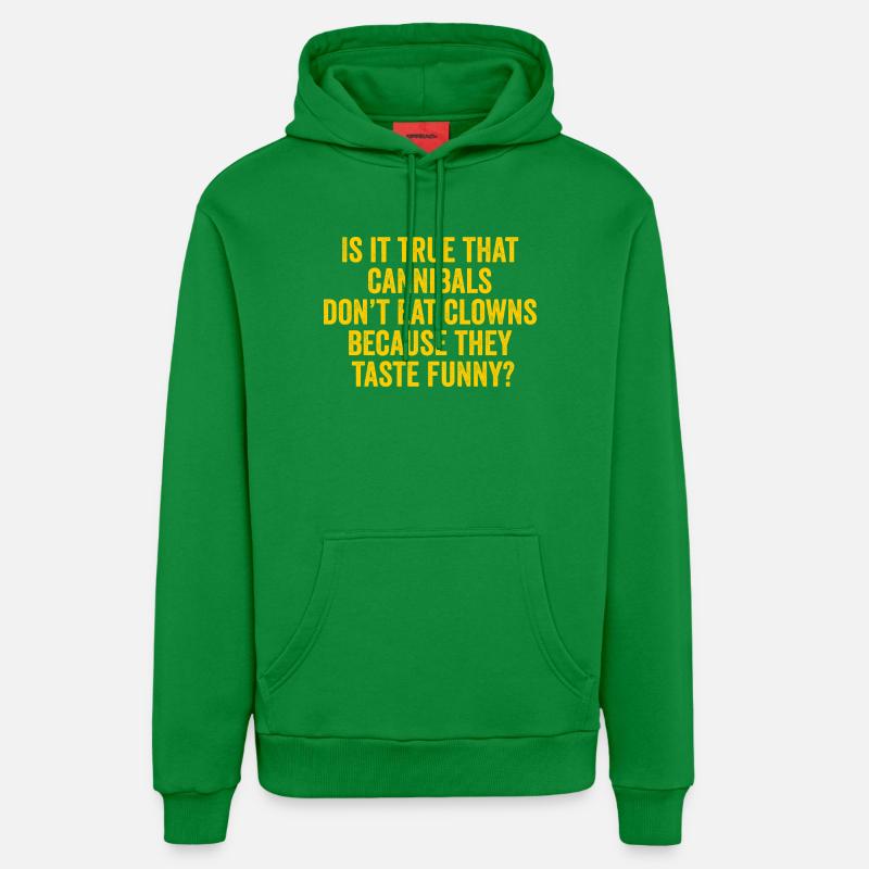 Cannibale Clown Joke Tee - Sweat à capuche bio décontracté fabriqué en UE - City Green