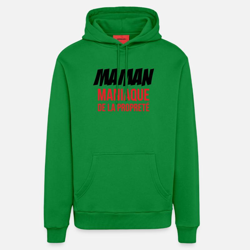Maman maniaque de la propreté ! - Sweat à capuche bio décontracté fabriqué en UE - City Green