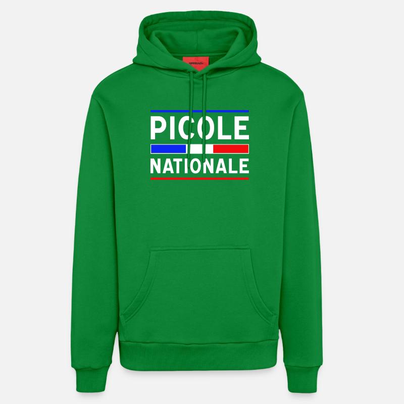 Picole Nationale nouveau design - Sweat à capuche bio décontracté fabriqué en UE - City Green