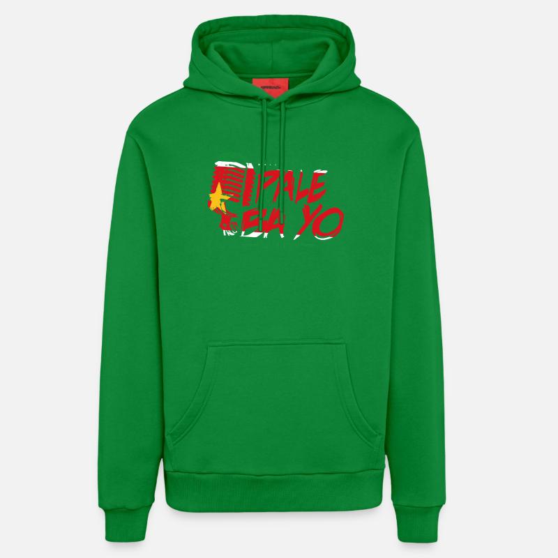 LOGO PBY EDITION DRAPEAU 971 GUADELOUPE - Sweat à capuche bio décontracté fabriqué en UE - City Green