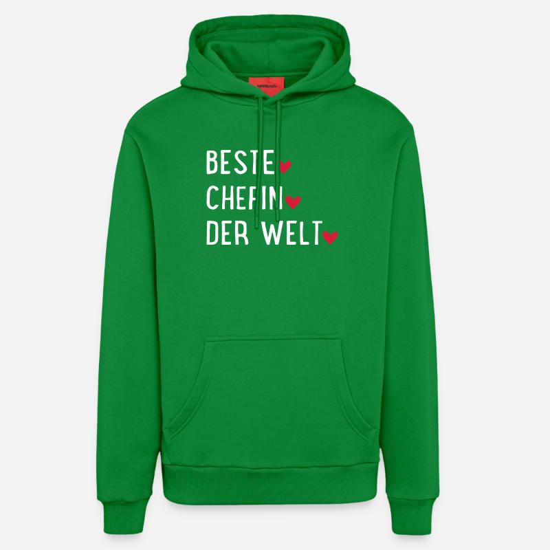 Meilleure patronne du monde - Sweat à capuche bio décontracté fabriqué en UE - City Green