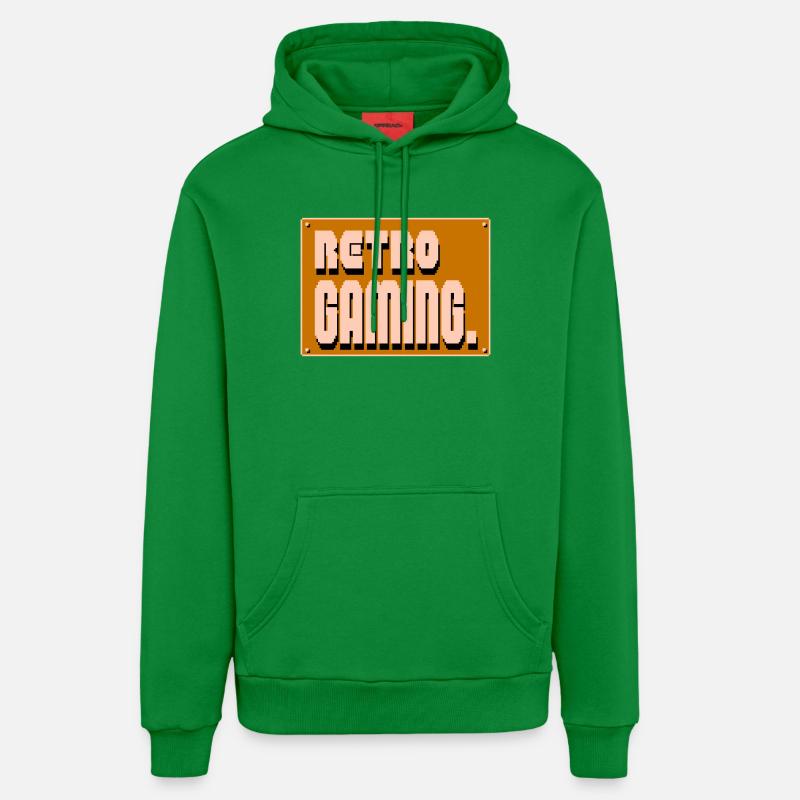 Pixel Art rétro gaming - Sweat à capuche bio décontracté fabriqué en UE - City Green