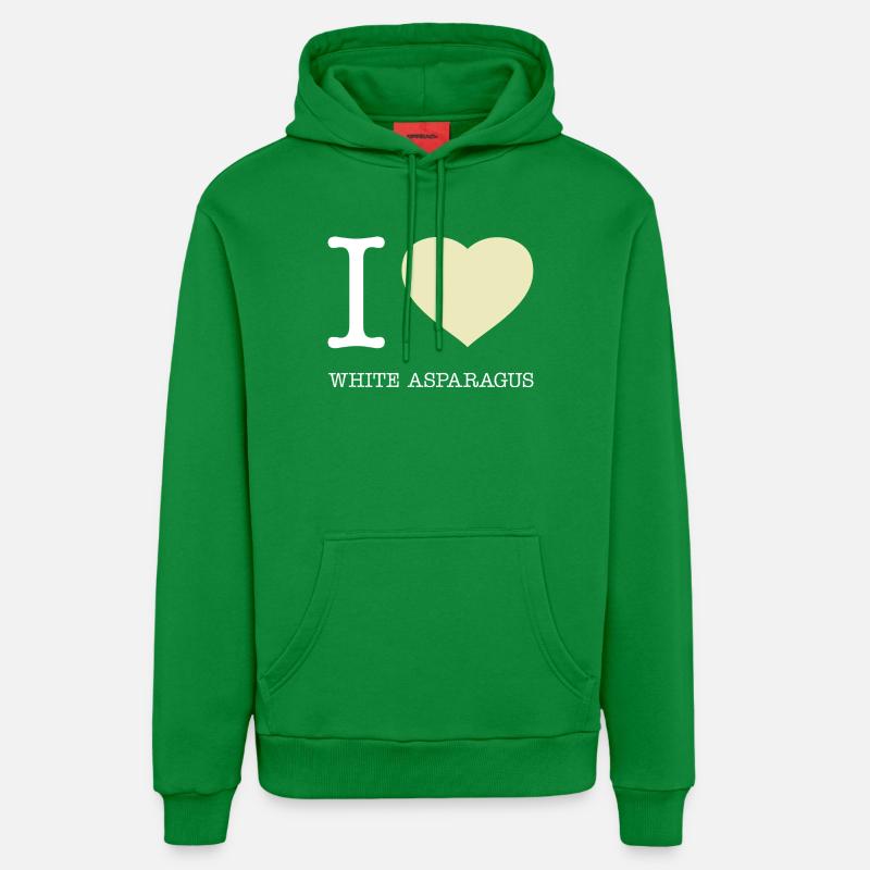 J’AIME LES ASPERGES BLANCHES Spargel - Sweat à capuche bio décontracté fabriqué en UE - City Green