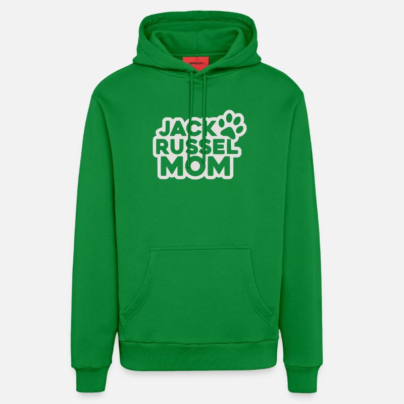 Jack Russell Maman - Sweat à capuche bio décontracté fabriqué en UE - City Green