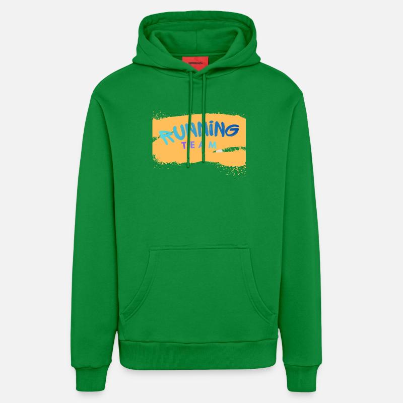 Équipe de course - Sweat à capuche bio décontracté fabriqué en UE - City Green
