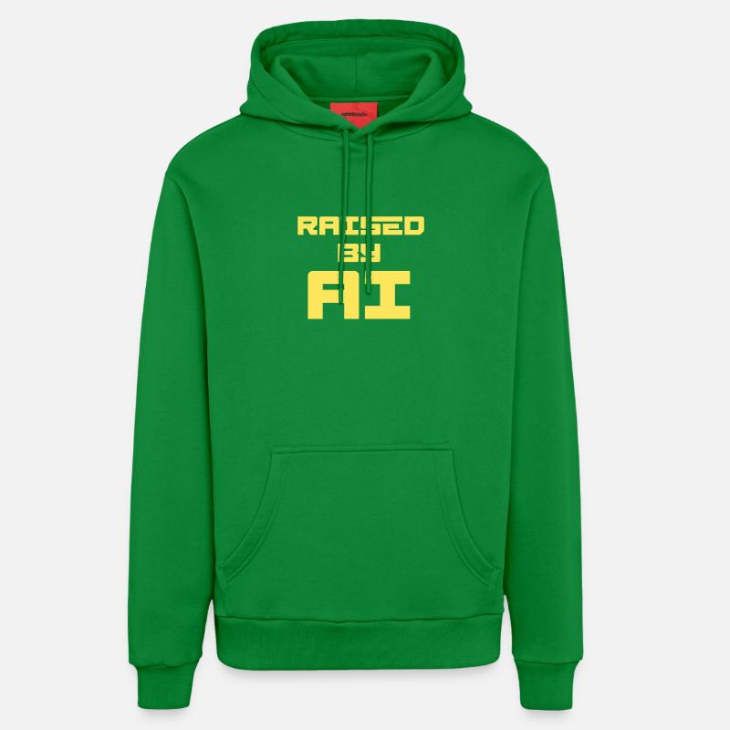 ÉLEVÉ PAR L’IA - Sweat à capuche bio décontracté fabriqué en UE - City Green