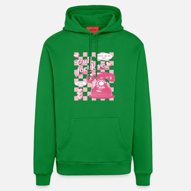 Appel à l’amour hotline esthétique - Sweat à capuche bio décontracté fabriqué en UE - City Green